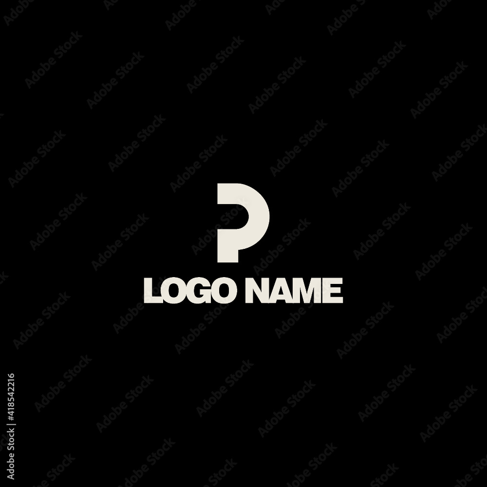 Obraz premium p logo design