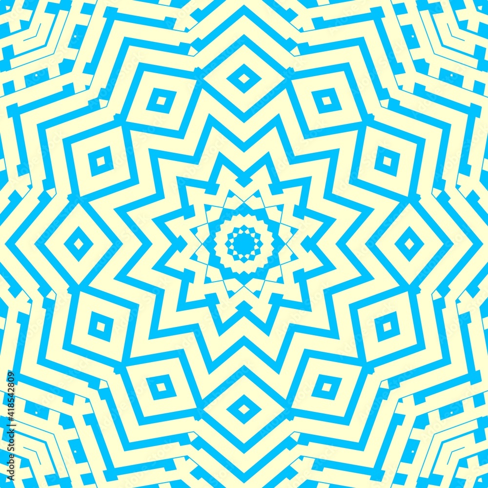 Grunge Sky blue Mandala background in vivid and bright colors. Grunge Sky blue Mandala background in vivid and bright colors.