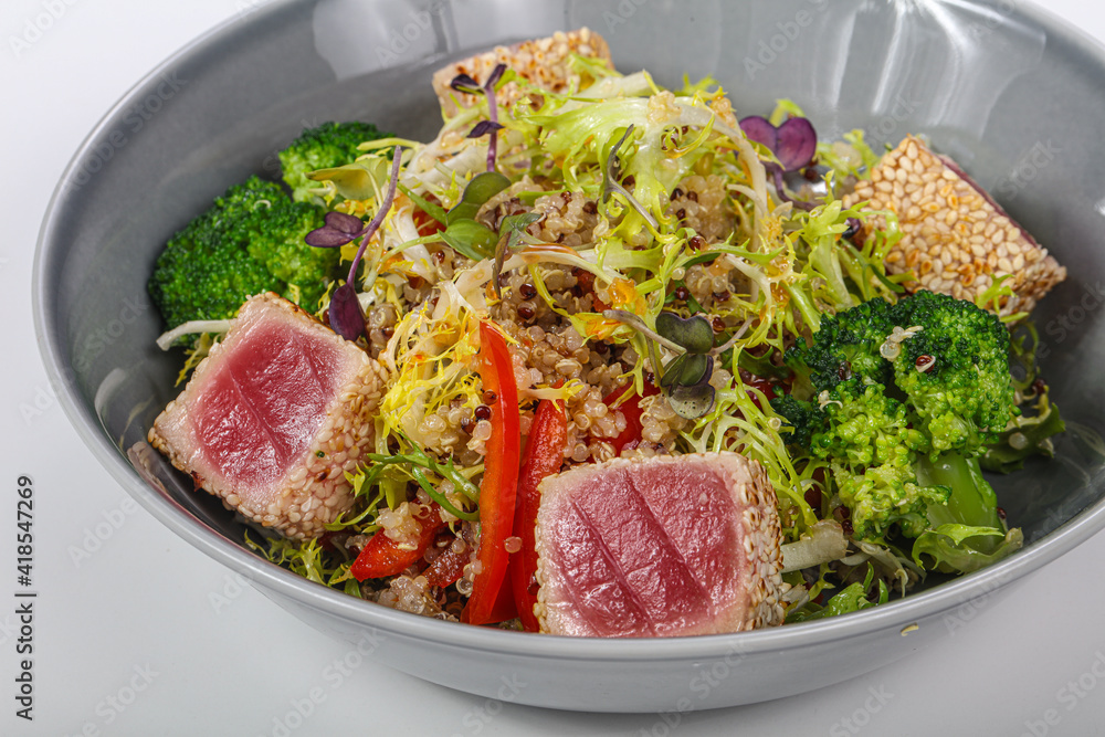Nicoise salad with roasted tuna Nicoise salad with roasted tuna