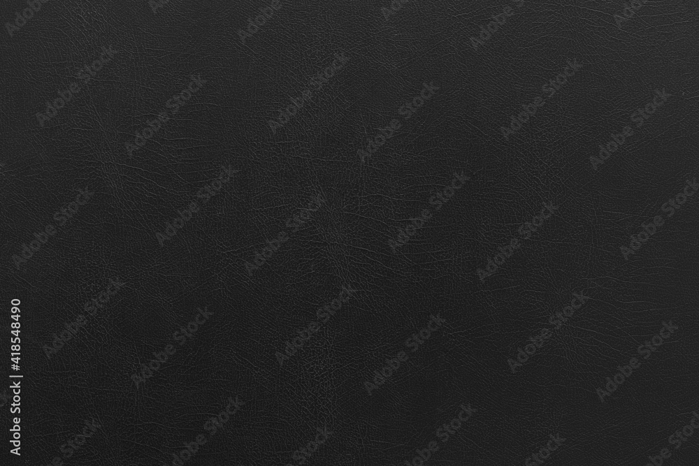 Black leather upholstery texture background