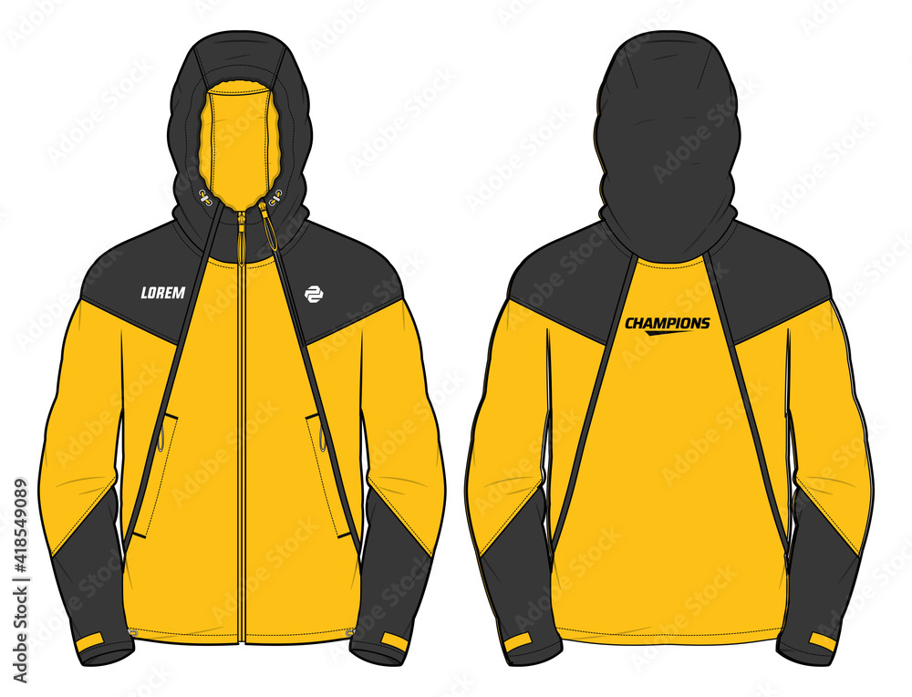 Hoodie jacket design template hotsell
