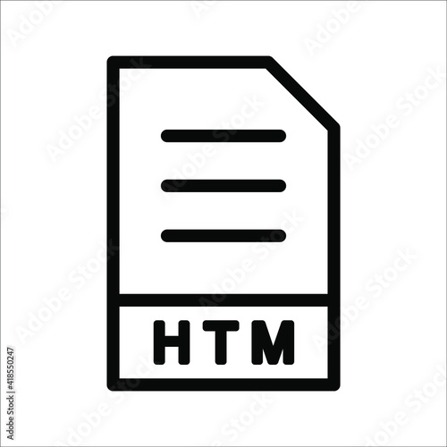 Major file format vector icon illustration. linear style sign for mobile concept and web design. Symbol, logo on white background.