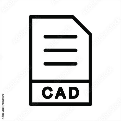 Major file format vector icon illustration. linear style sign for mobile concept and web design. Symbol, logo on white background.