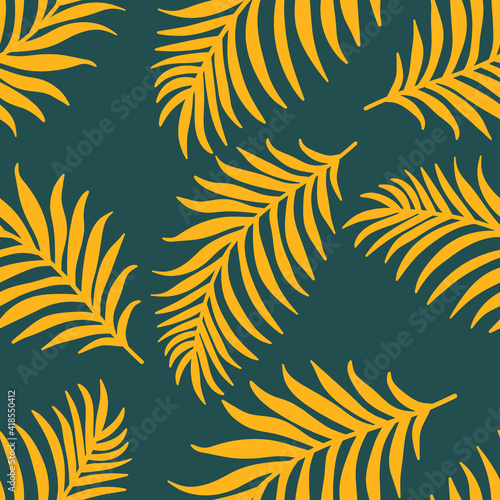 Monstera Leaf Tropical Seamless Pattern in Pastel colors. Seamless background for textile, wallpaper, summer decoration.
