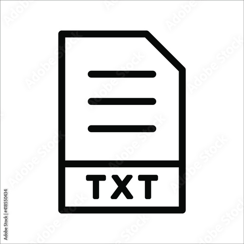 Major file format vector icon illustration. linear style sign for mobile concept and web design. Symbol, logo on white background.