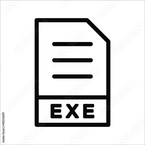 Major file format vector icon illustration. linear style sign for mobile concept and web design. Symbol, logo on white background.