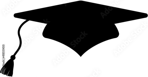 Vector illustration of the graduation cap