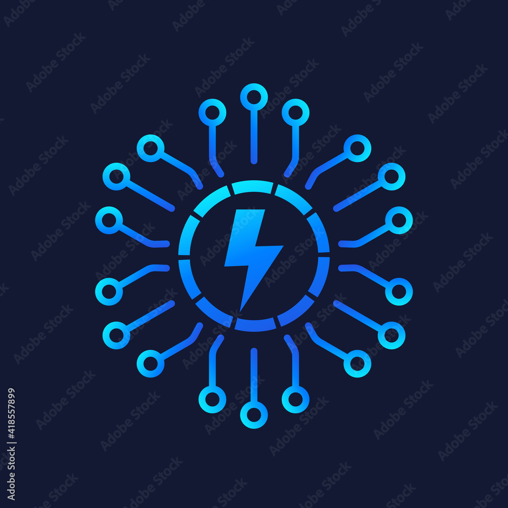 electricity and electric grid vector icon electricity and electric grid vector icon