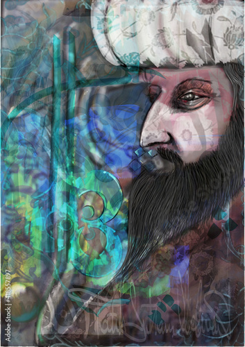 Wallpaper Mural sultan face