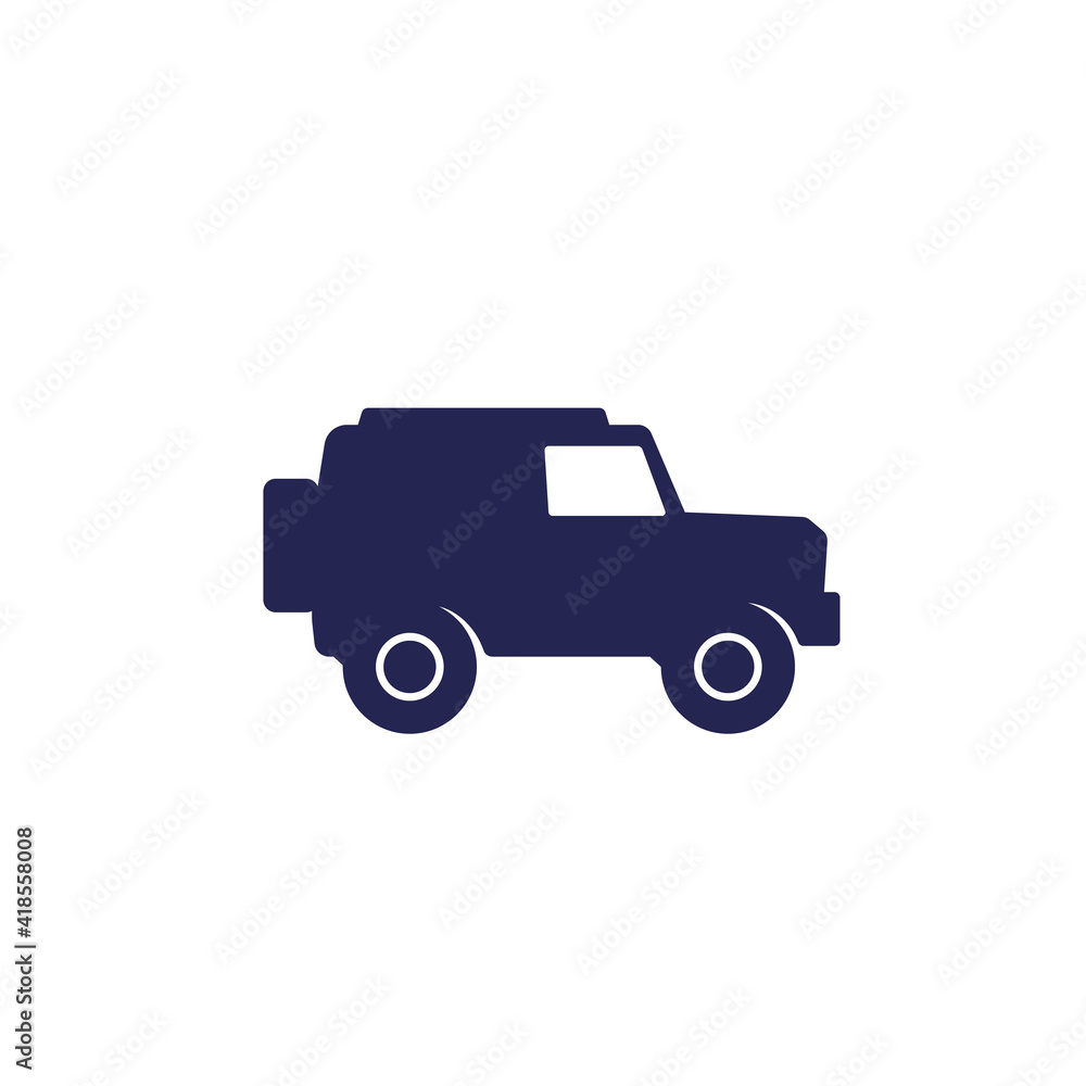 off-road car icon, 4wd suv off-road car icon, 4wd suv
