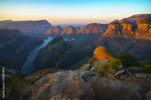 three rondavels and blyde river canyon at sunset, south africa 70