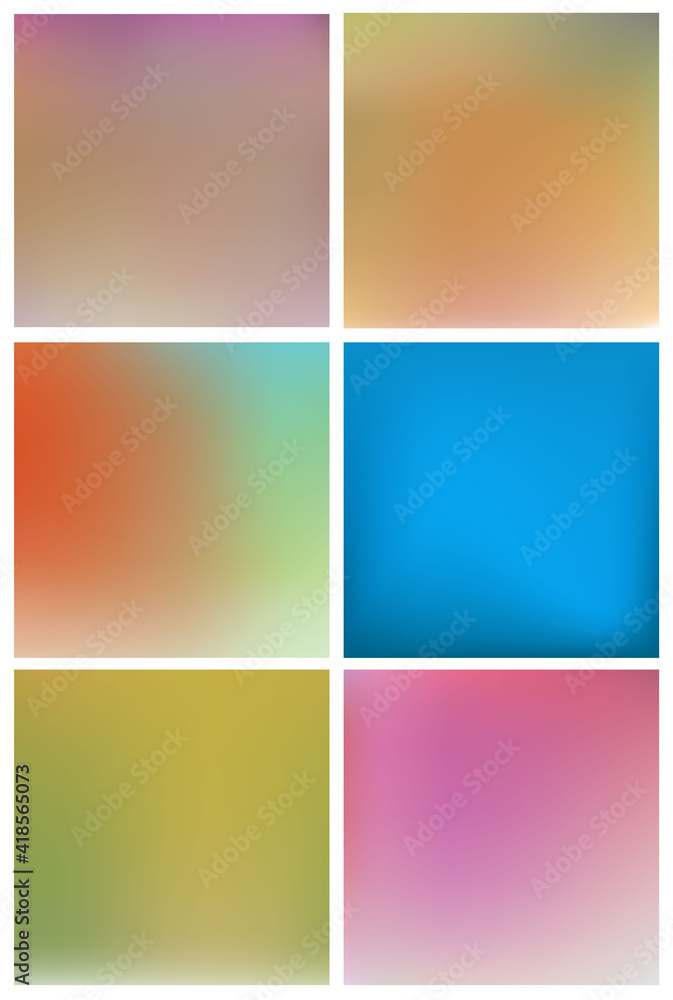 Blurry backgrounds set Blurry backgrounds set