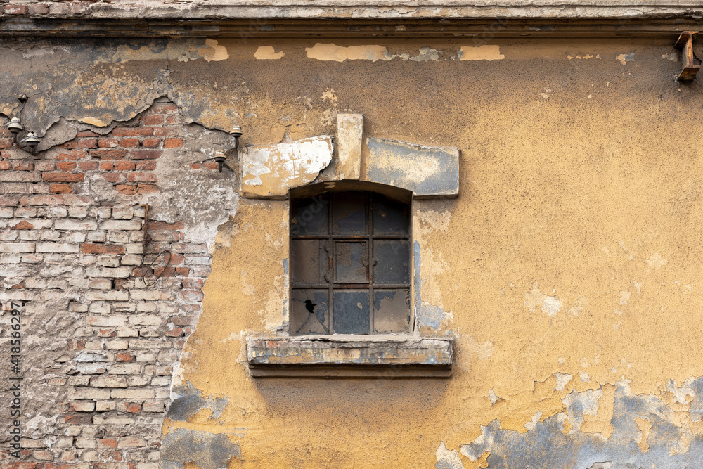 Window of an old abandoned factory Window of an old abandoned factory