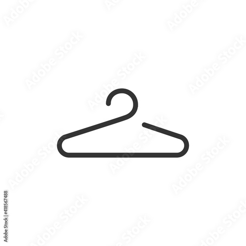 Clothes hanger icon symbol creative line vector illustration.
