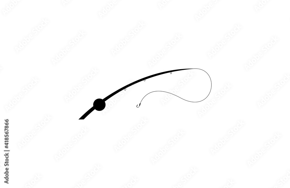 Fishing Rod Logo Icon Fishing Rod Logo Icon