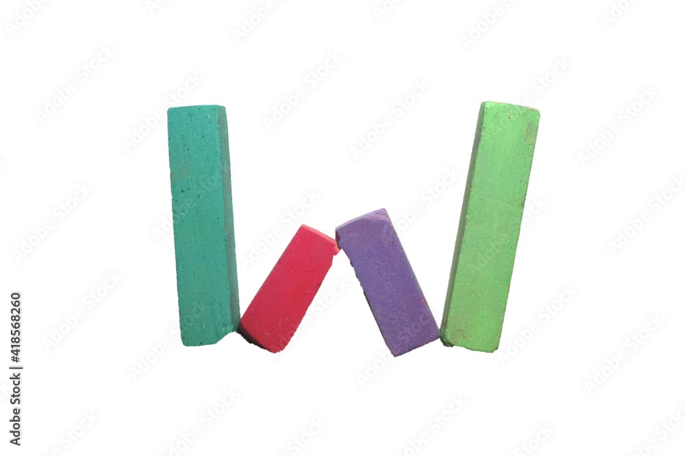 Crayon alphabet Lettrs W Crayon alphabet Lettrs W