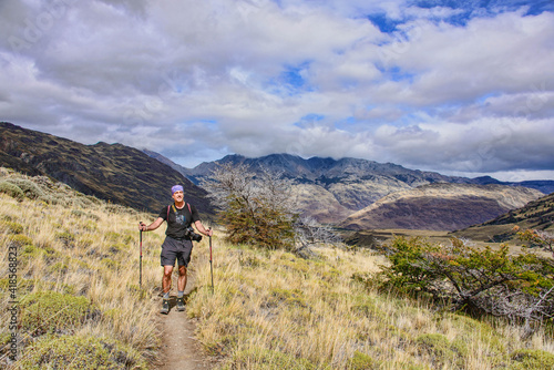 Trekking in beautiful Patagonia National Park, Aysen, Patagonia, Chile