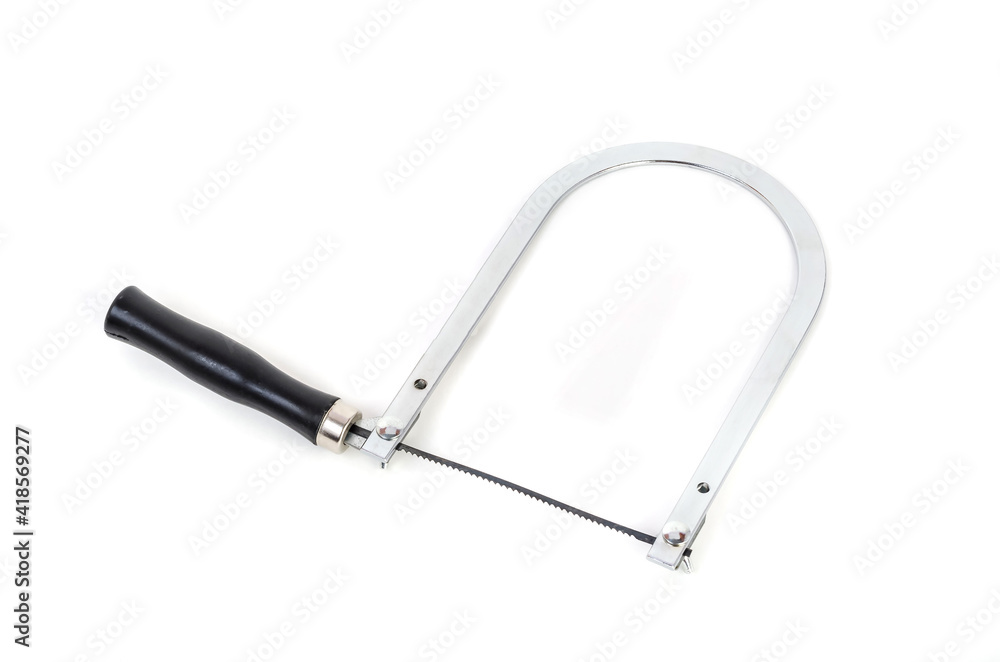 Fretsaw tool isolated over the white background Fretsaw tool isolated over the white background