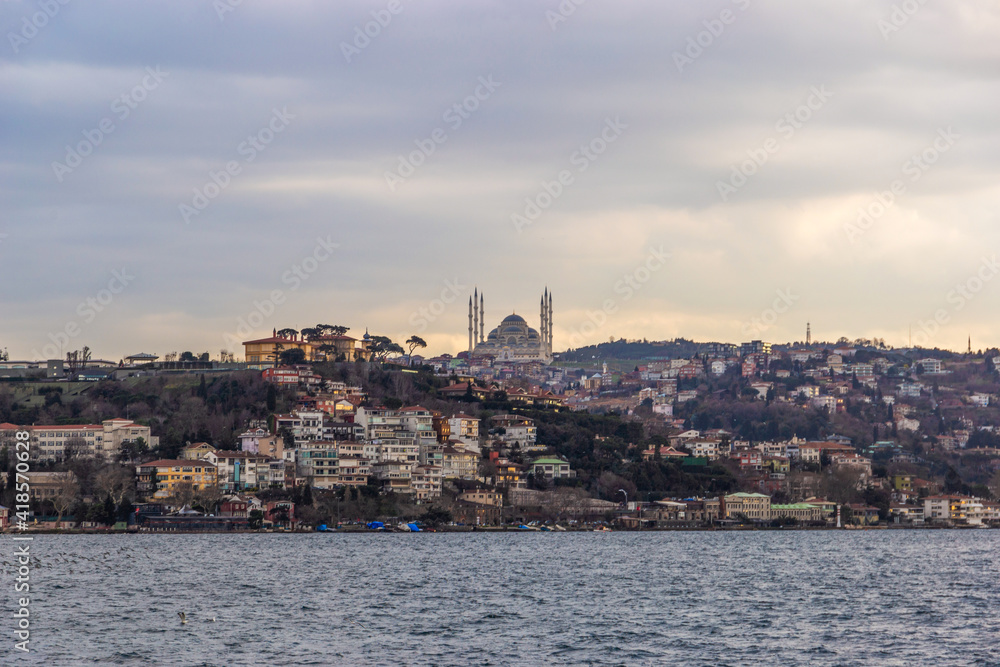 View to asian coast of Istanbul. Turkey.