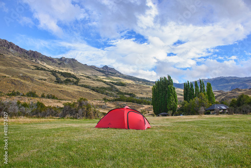 Westwinds campsite in beautiful Patagonia National Park  Aysen  Patagonia  Chile