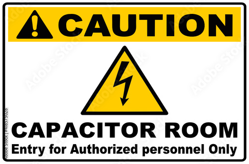 Caution Capacitor Room