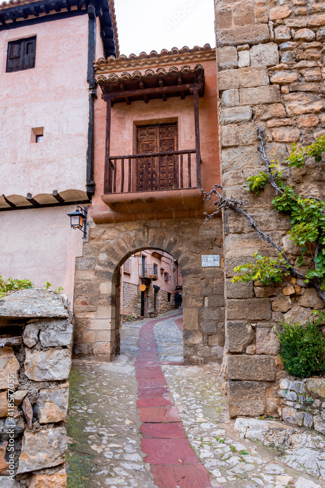 Street in the old town of Albarracin