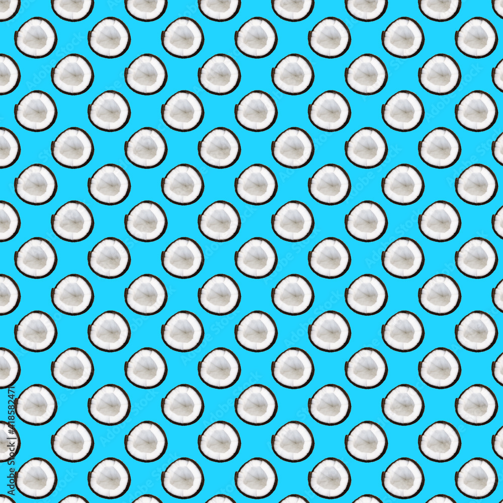 seamless pattern with coconut