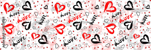 pattern love and heart, backgrounds love, wallpaper font  and heart