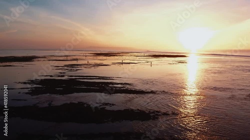 Wallpaper Mural 2.7K Bali Nusa Dua Beach Sunrise Aerial Torontodigital.ca