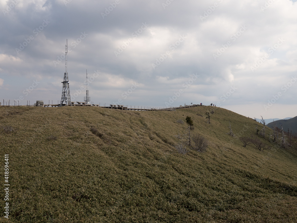 Monte Tsurugi, en el Valle de Iya, en la isla de Shikoku, Japón Stock