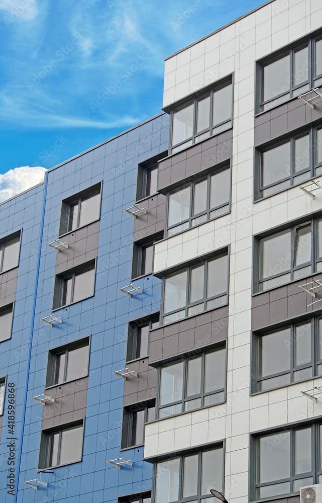Modern panel apartment building Modern panel apartment building