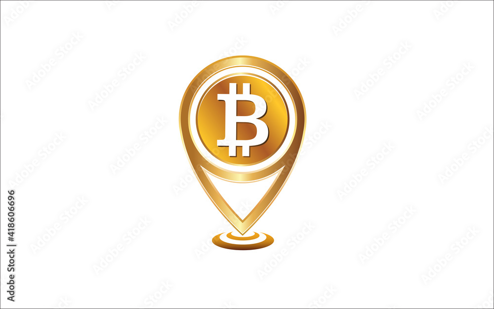 Illustration vector graphic of bitcoin currency icon Logo Design template Illustration vector graphic of bitcoin currency icon Logo Design template