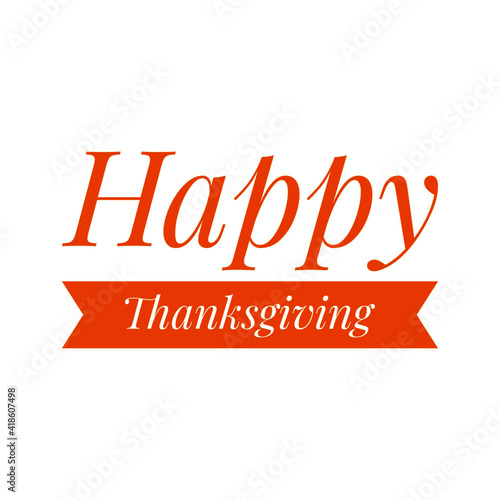 ''Happy Thanksgiving'' Lettering