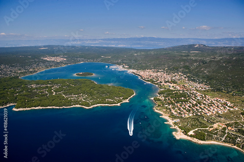 Punat on the island of Krk on Adriatic Sea