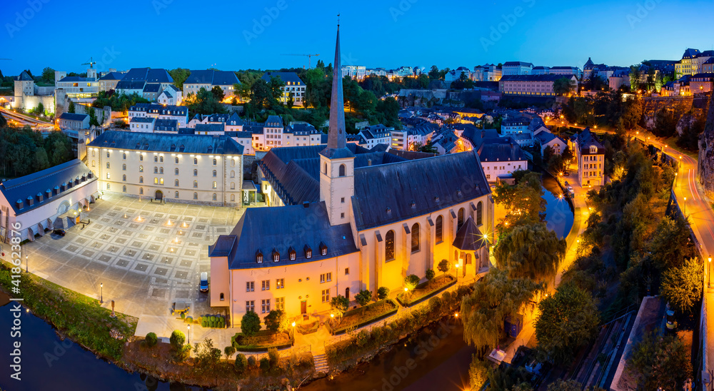 The superb view of the Grund, Luxembourg