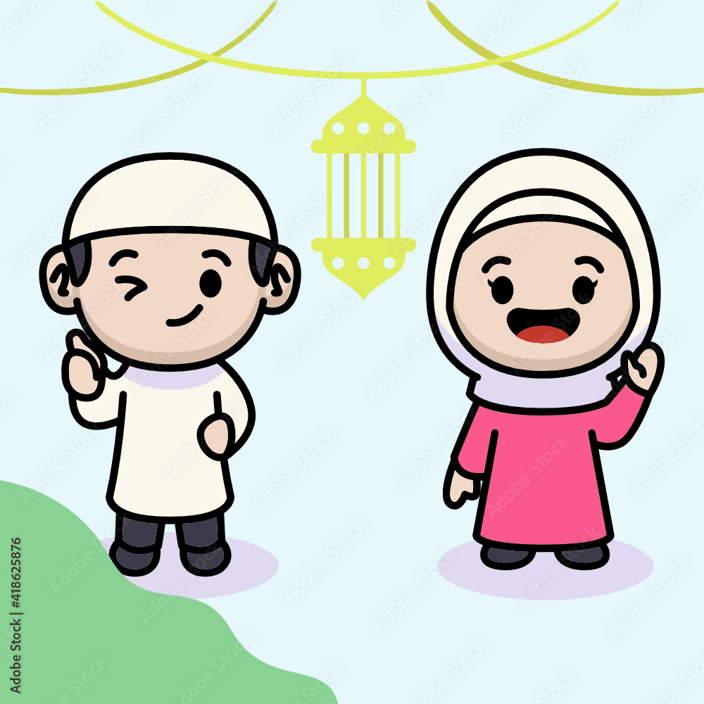 Ramadan Kareem card invitation illustration Ramadan Kareem card invitation illustration