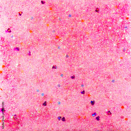 Pink and Purple Glitter Abstract