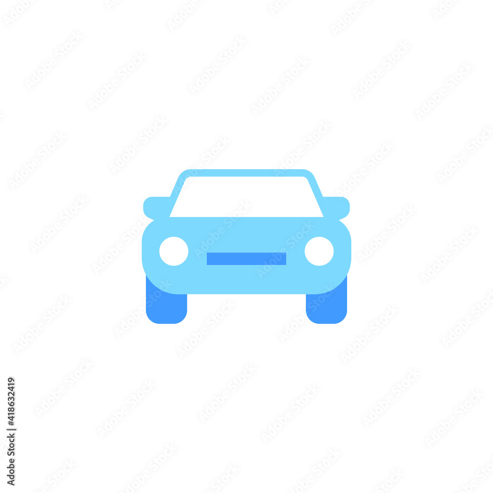 Car front view icon. Simple flat style sign symbol. Auto, view, sport, race, transport concept. Vector illustration isolated on white background. EPS 10. Car front view icon. Simple flat style sign symbol. Auto, view, sport, race, transport concept. Vector illustration isolated on white background. EPS 10.