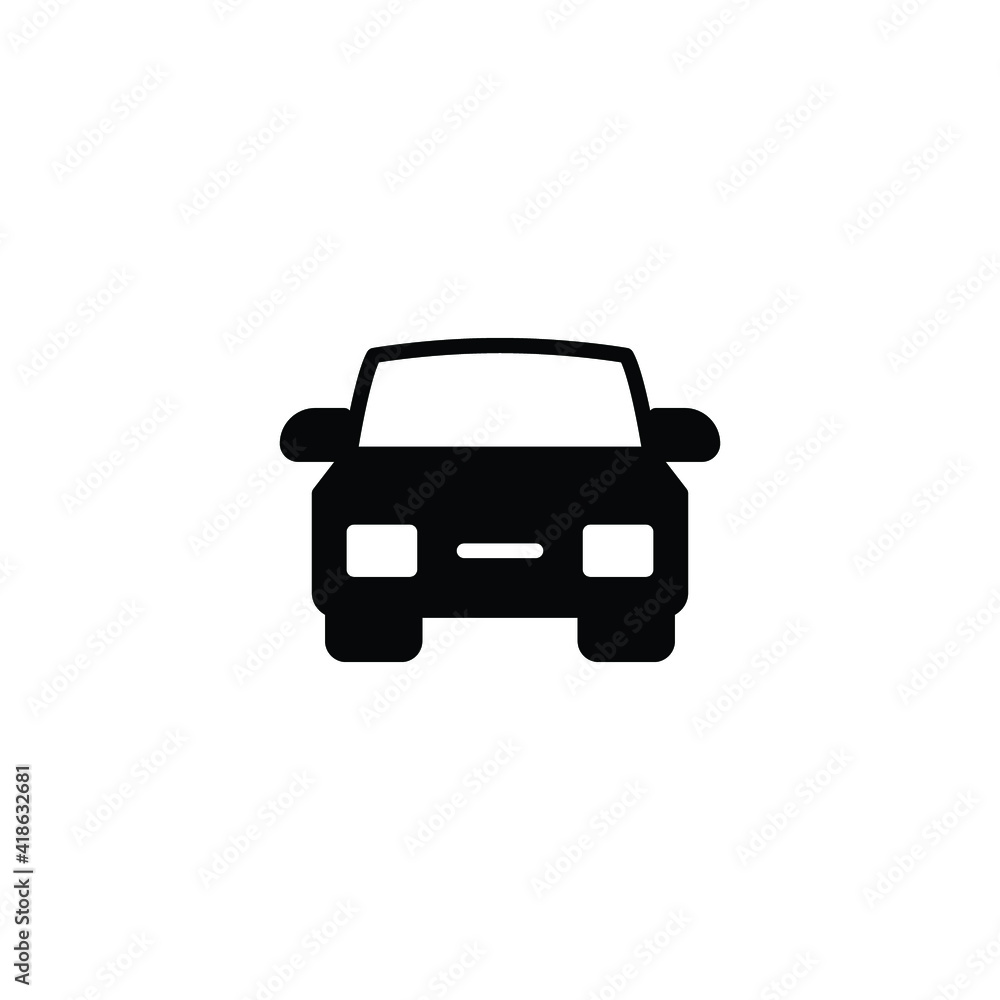 Car front glyph icon. Simple solid style sign symbol. Auto, view, sport, race, transport concept. Vector illustration isolated on white background. EPS 10. Car front glyph icon. Simple solid style sign symbol. Auto, view, sport, race, transport concept. Vector illustration isolated on white background. EPS 10.