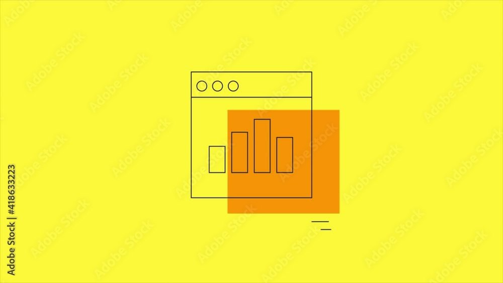 Line animation concept of data analysis, finance and business report, graph, chart, on web internet. Line animation concept of data analysis, finance and business report, graph, chart, on web internet.