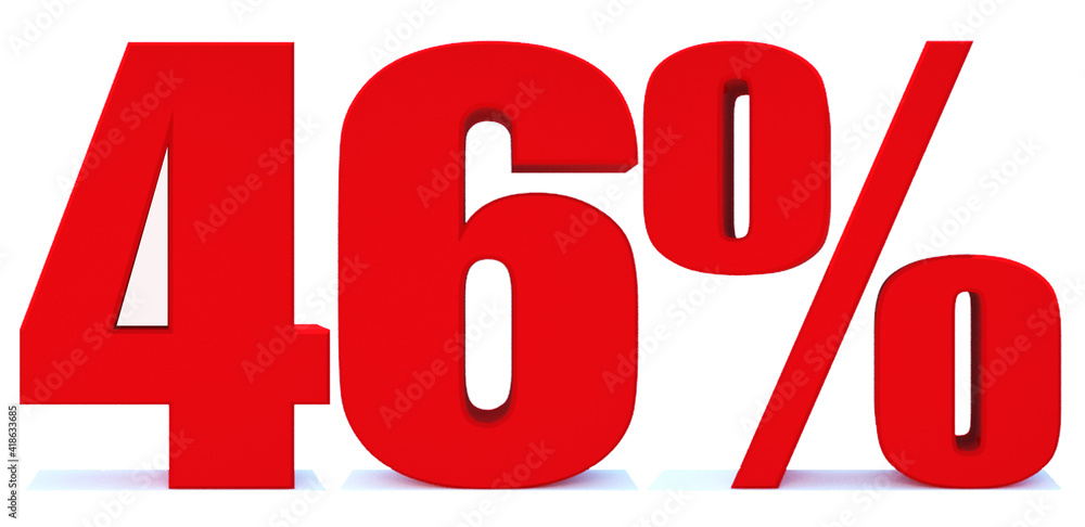 46 Percent off 3d Sign on White Background, Special Offer 46% Discount Tag, Sale Up to 46 Percent Off,big offer, Sale, Special Offer Label, Sticker, Tag, Banner, Advertising, offer Icon 46 Percent off 3d Sign on White Background, Special Offer 46% Discount Tag, Sale Up to 46 Percent Off,big offer, Sale, Special Offer Label, Sticker, Tag, Banner, Advertising, offer Icon