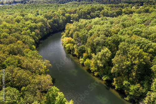 Slika na platnu The Tennessee River is the largest tributary of the Ohio River