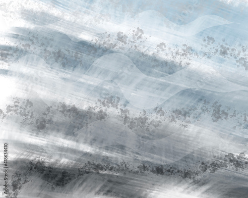 Grey Ocean Grunge Wave Abstract Background 