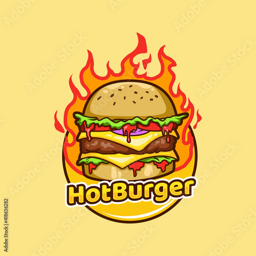 hot burger hamburger fast food