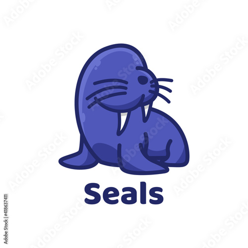 Seals Walrus wild animal cute