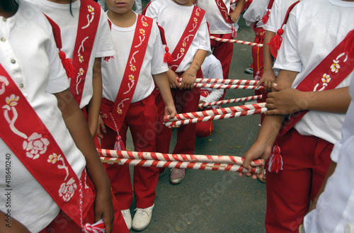 Grupo folclórico de moçambique. São Paulo.  photo