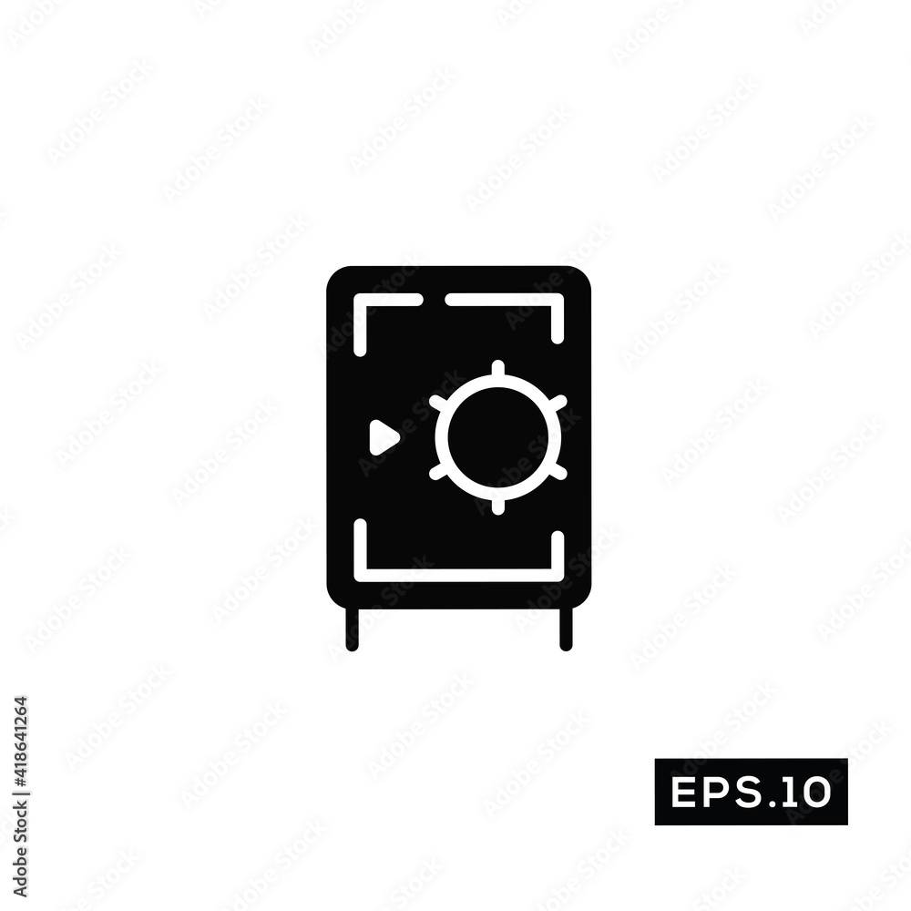 Safebox Icon Vector. Deposit box Symbol Vector Safebox Icon Vector. Deposit box Symbol Vector