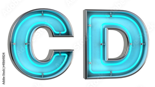Konstfotografi Alphabet C and D