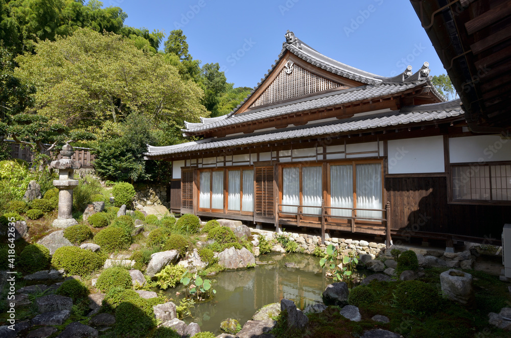 天野山金剛寺　客殿庭園　大阪府河内長野市