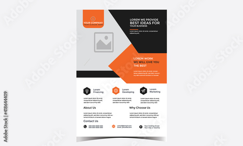 corporate business flyer design template for your business
